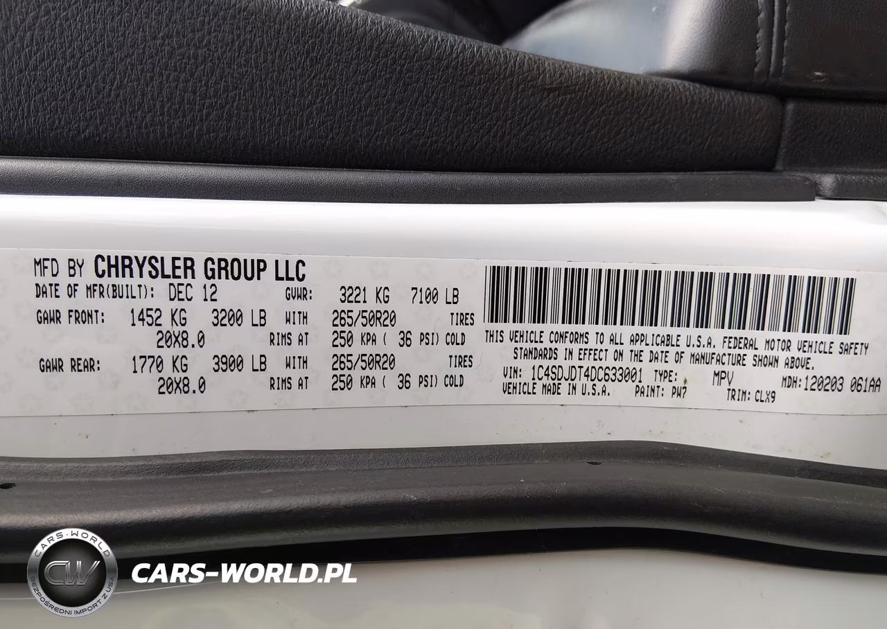 2013 Dodge Durango Crew VIN:1C4SDJDT4DC633001 - 9