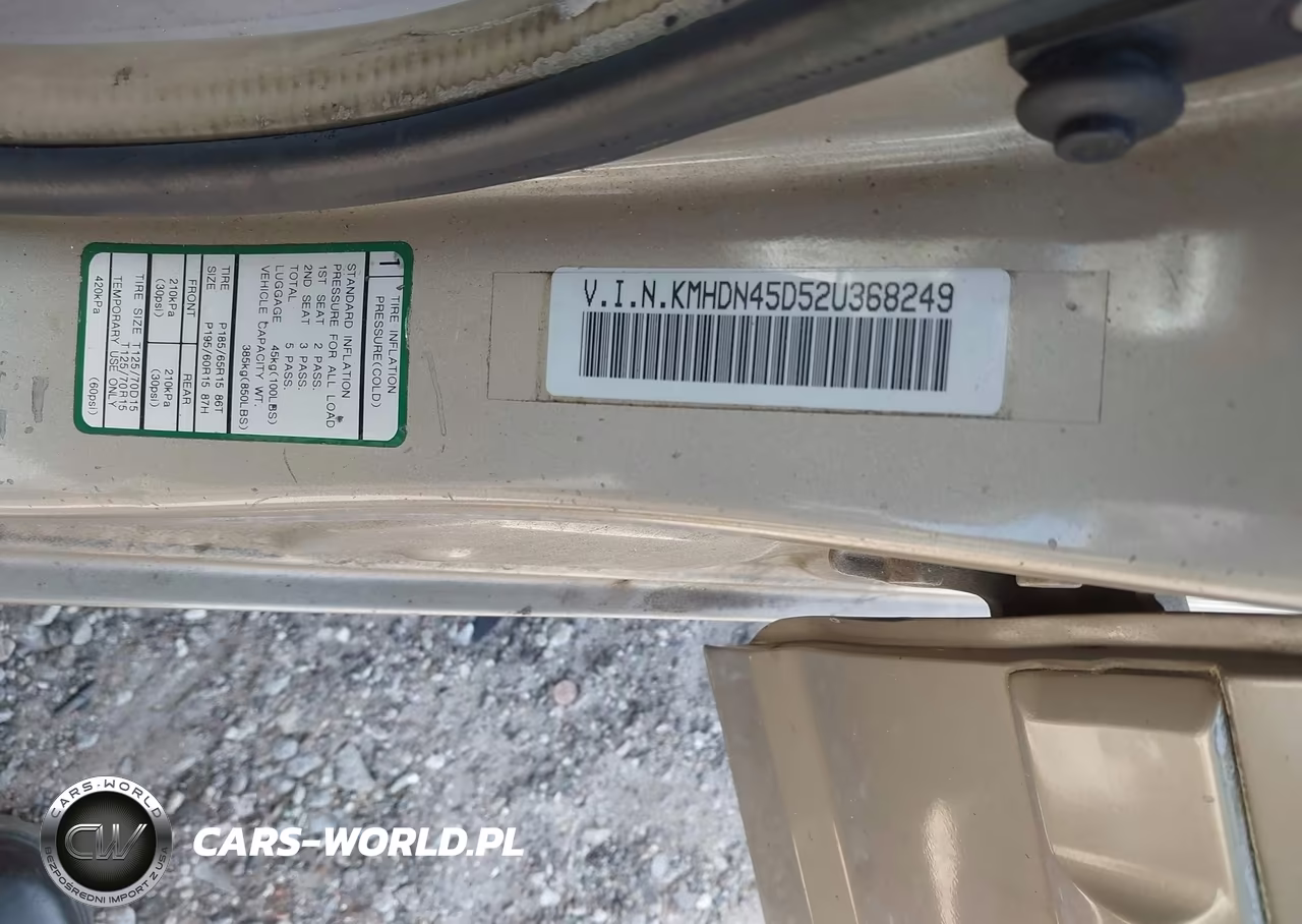 2002 Hyundai Elantra Gls VIN:KMHDN45D52U368249 - 9