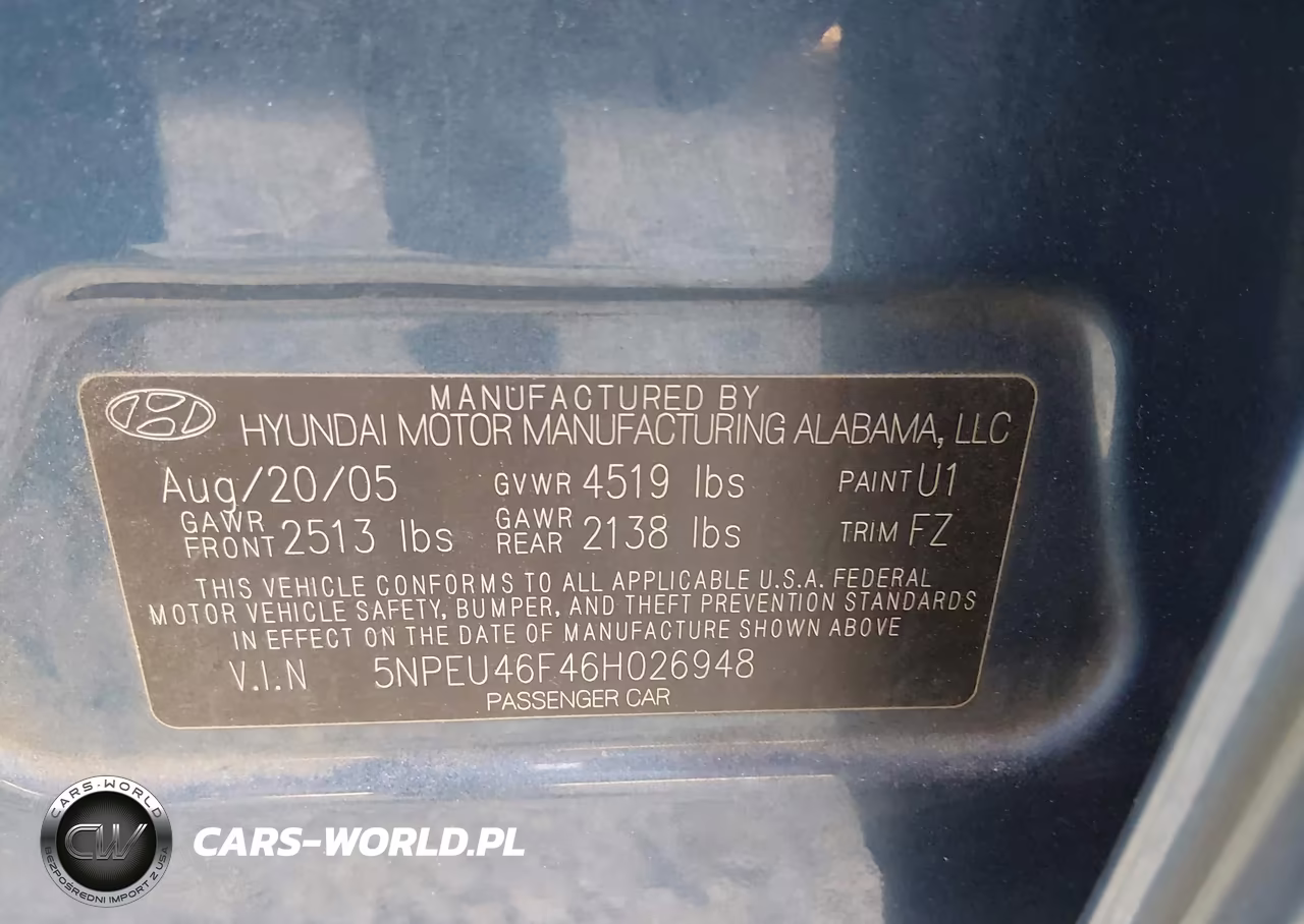2006 Hyundai Sonata Gls V6-Lx V6 VIN:5NPEU46F46H026948 - 9