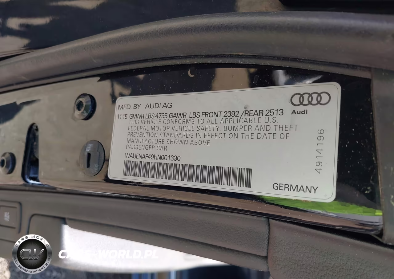 2017 Audi A4 2.0T Premium VIN:WAUENAF49HN001330 - 9
