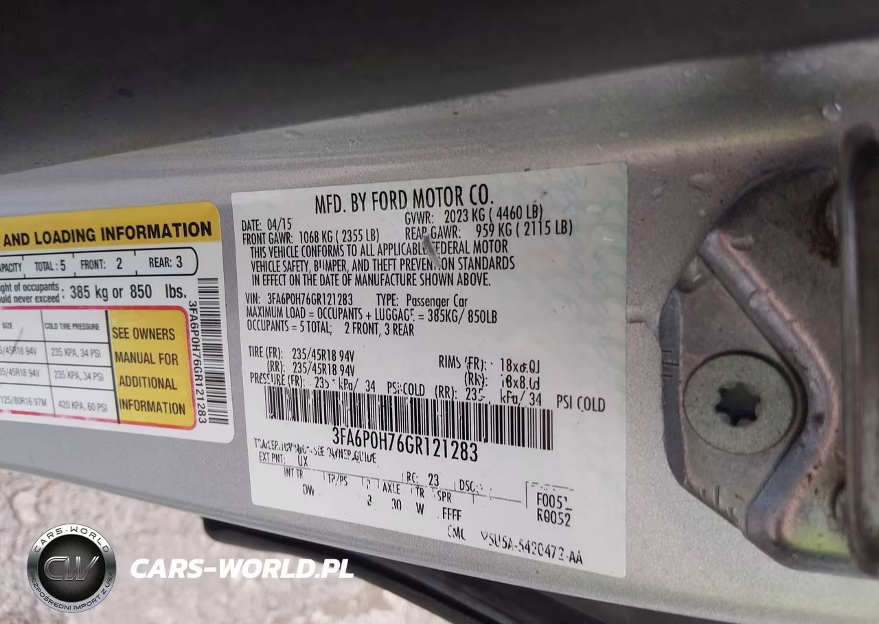 2016 Ford Fusion Se VIN:3FA6P0H76GR121283 - 9