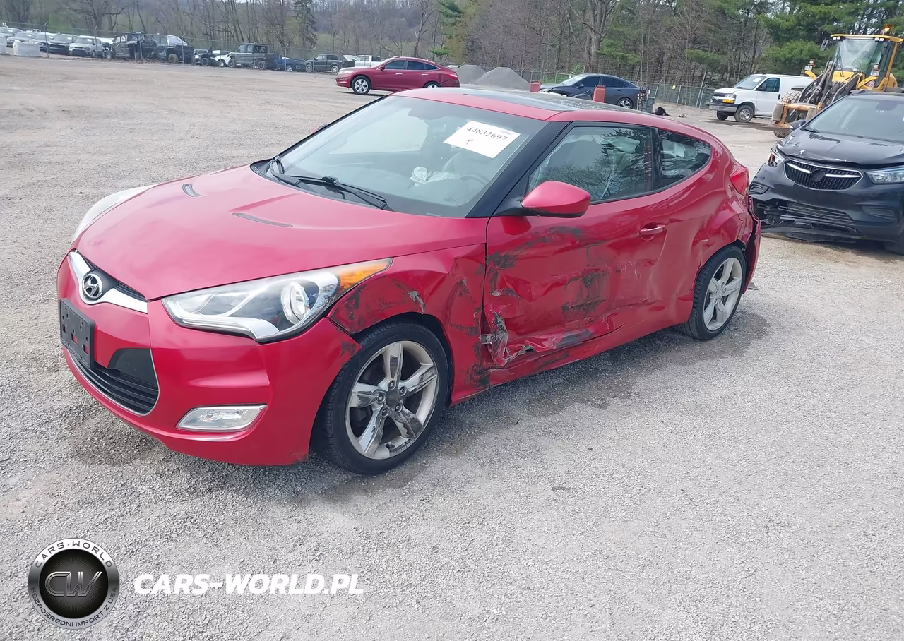 2014 Hyundai Veloster Base W-Gray VIN:KMHTC6AD0EU207184 - 2