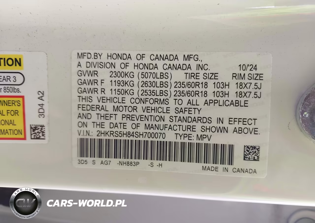 2025 Honda Cr-V Hybrid Sport-L VIN:2HKRS5H84SH700070 - 9