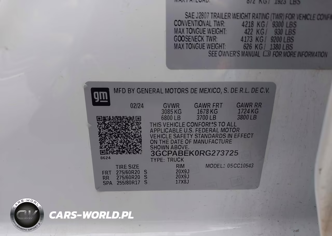 2024 Chevrolet Silverado 1500 2Wd Short Bed Custom VIN:3GCPABEK0RG273725 - 9