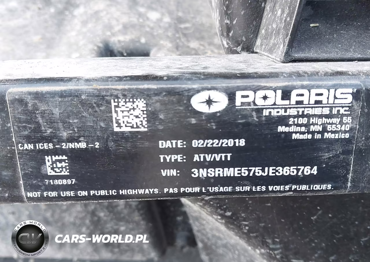 2018 Polaris Ranger 570 Eps VIN:3NSRME575JE365764 - 10