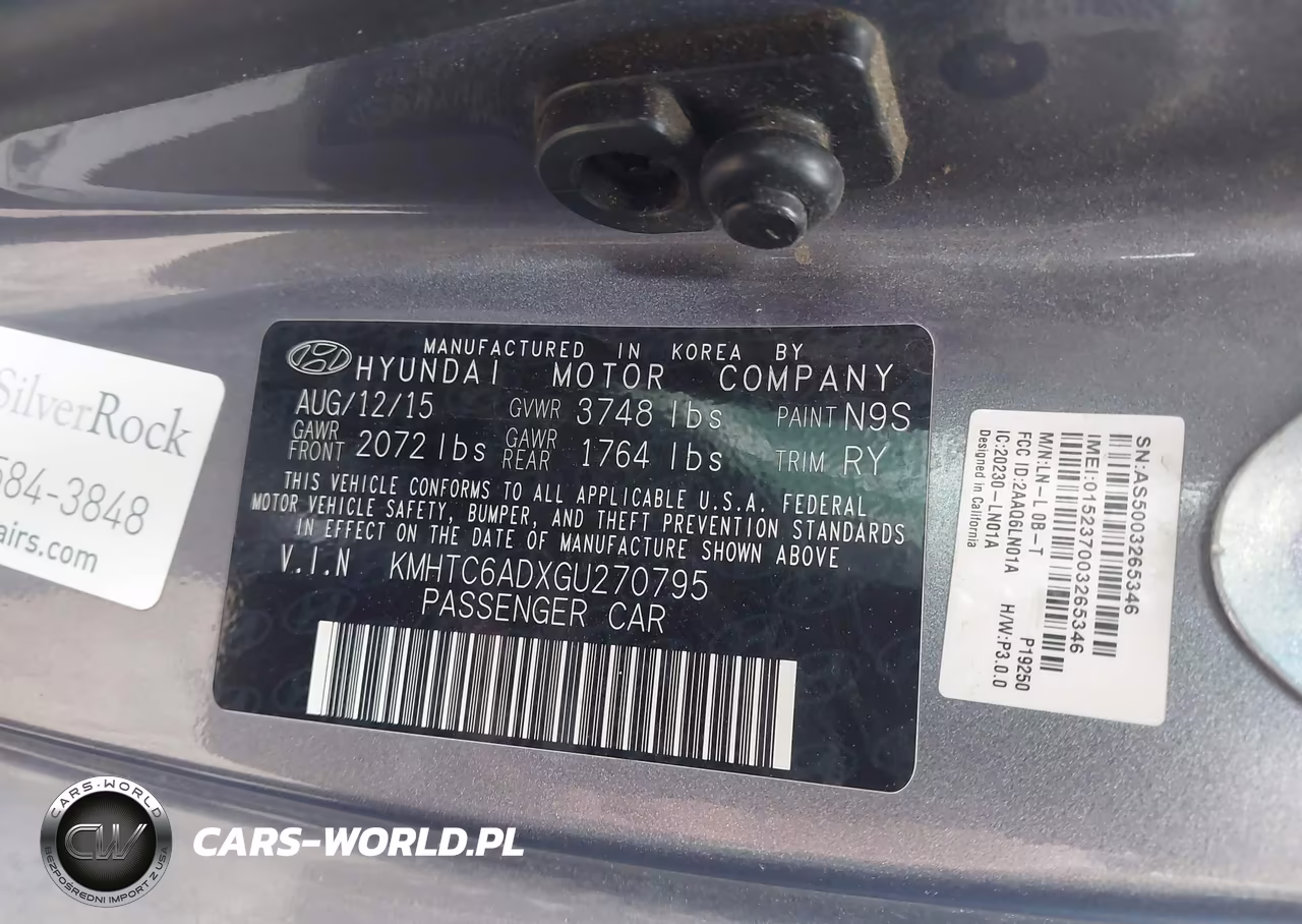 2016 Hyundai Veloster VIN:KMHTC6ADXGU270795 - 9