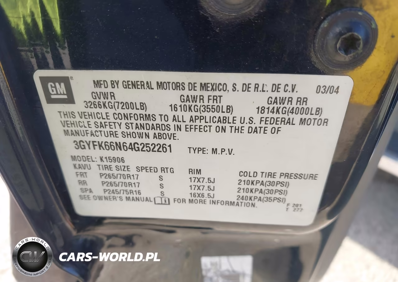 2004 Cadillac Escalade Esv Standard VIN:3GYFK66N64G252261 - 9