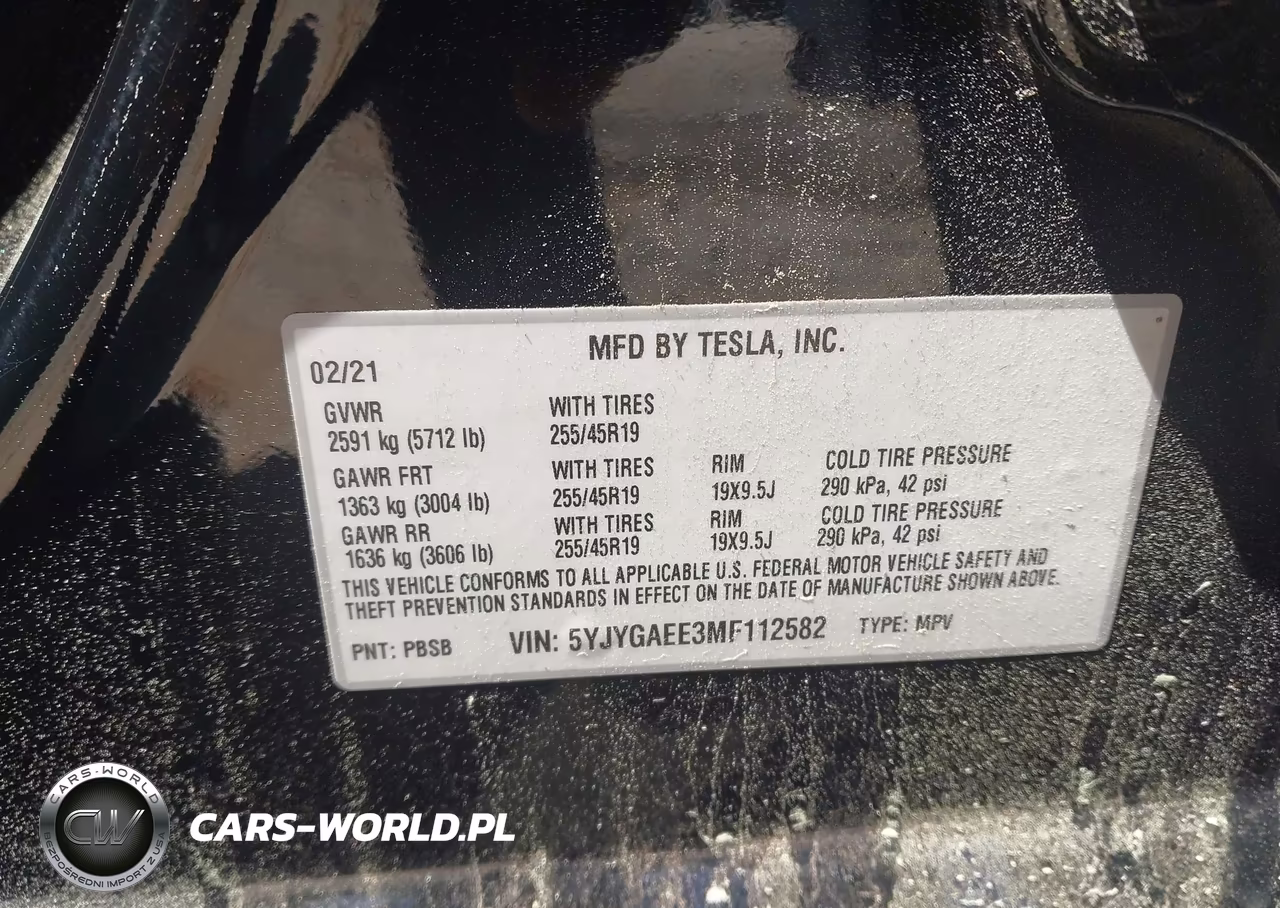 2021 Tesla Model Y Long Range Dual Motor All-Wheel Drive VIN:5YJYGAEE3MF112582 - 9