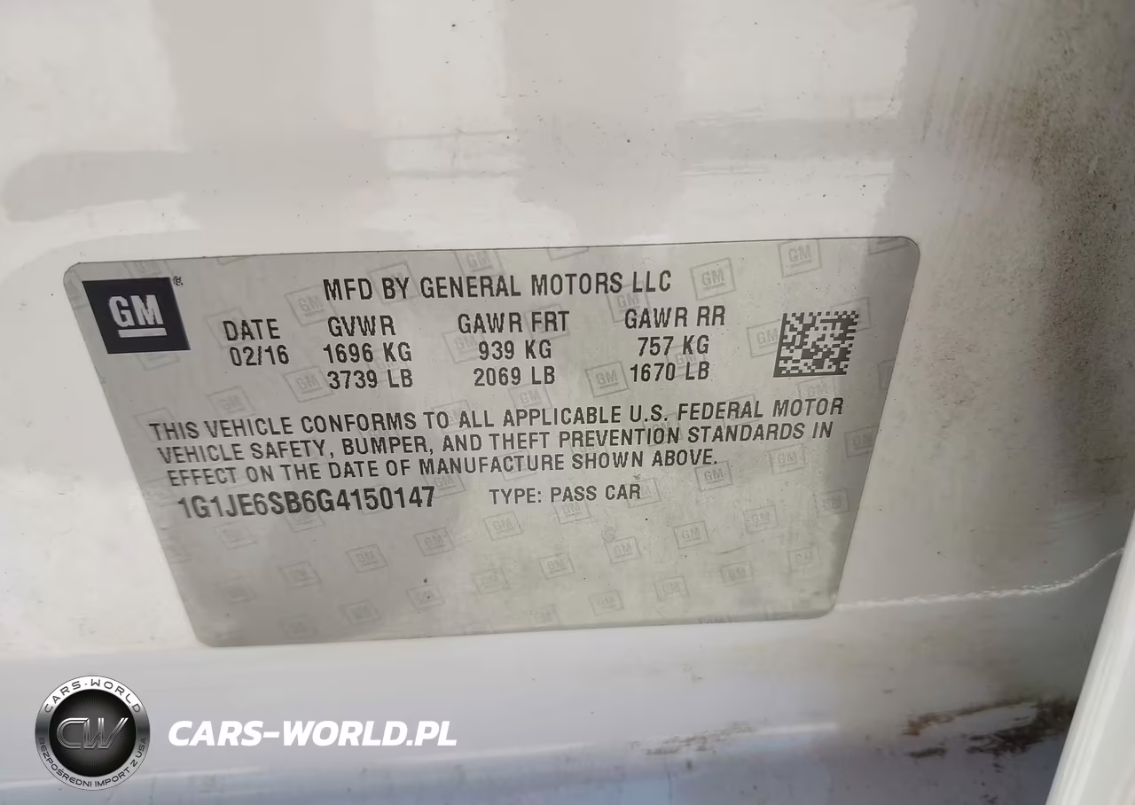 2016 Chevrolet Sonic Ltz Auto VIN:1G1JE6SB6G4150147 - 9