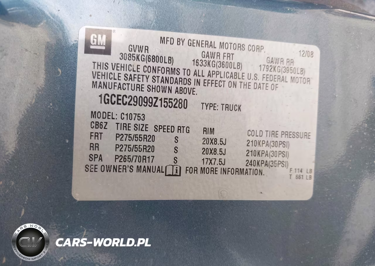 2009 Chevrolet Silverado 1500 Lt VIN:1GCEC29099Z155280 - 9