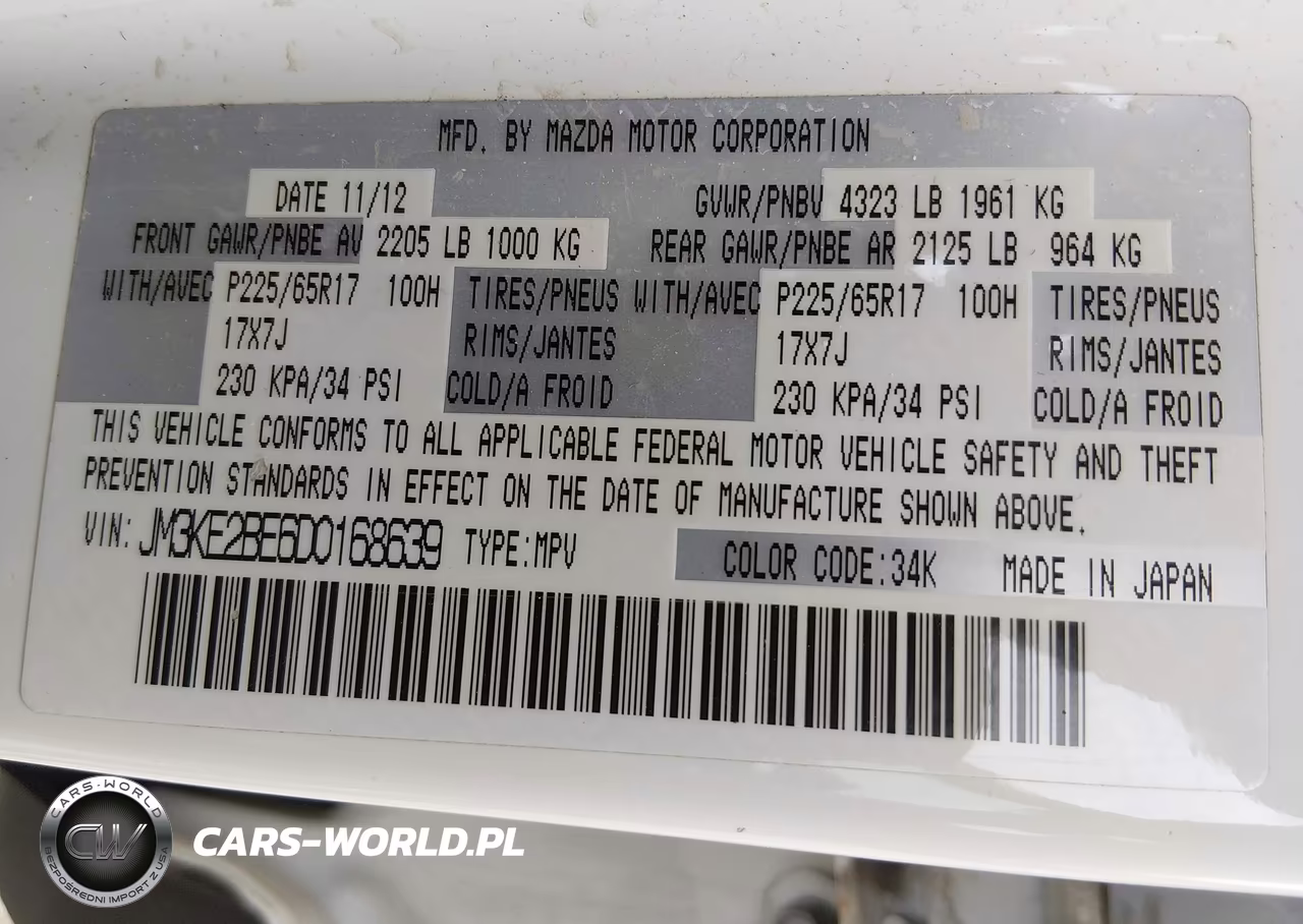 2013 Mazda Cx-5 Sport VIN:JM3KE2BE6D0168639 - 9