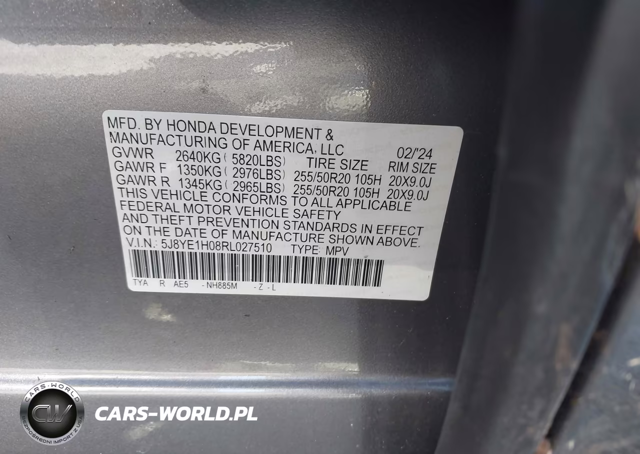 2024 Acura Mdx A-Spec VIN:5J8YE1H08RL027510 - 9