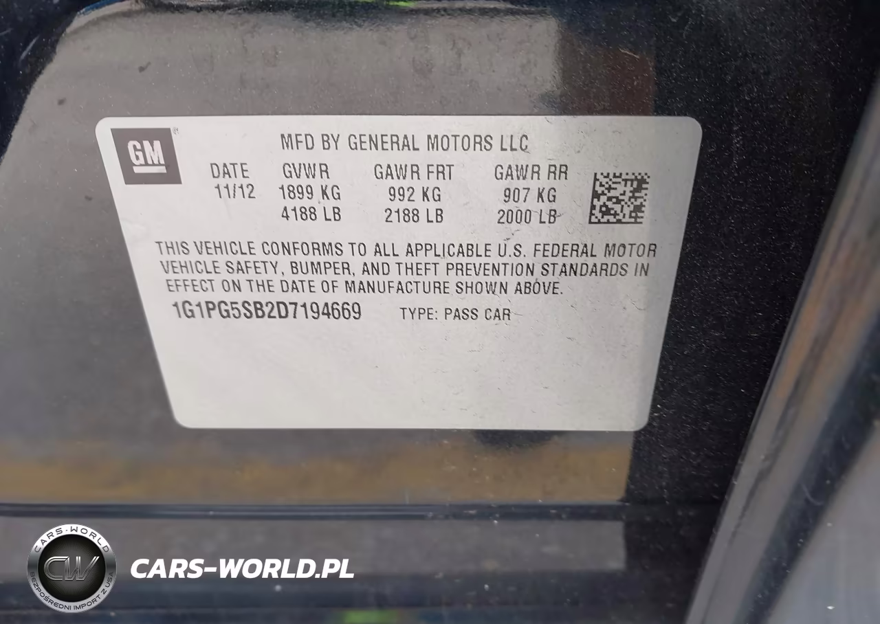 2013 Chevrolet Cruze Ltz VIN:1G1PG5SB2D7194669 - 9