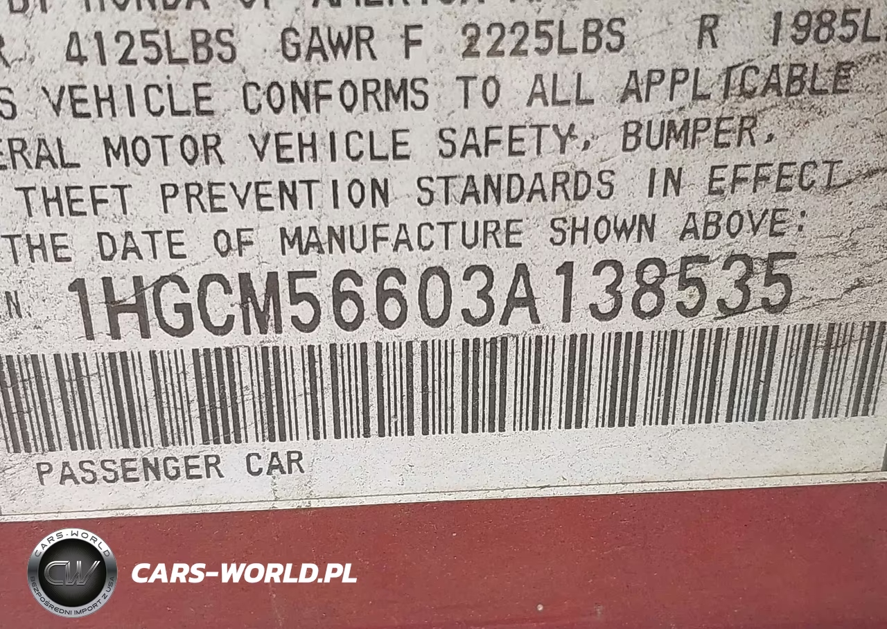 2003 Honda Accord 2.4 Ex VIN:1HGCM56603A138535 - 9