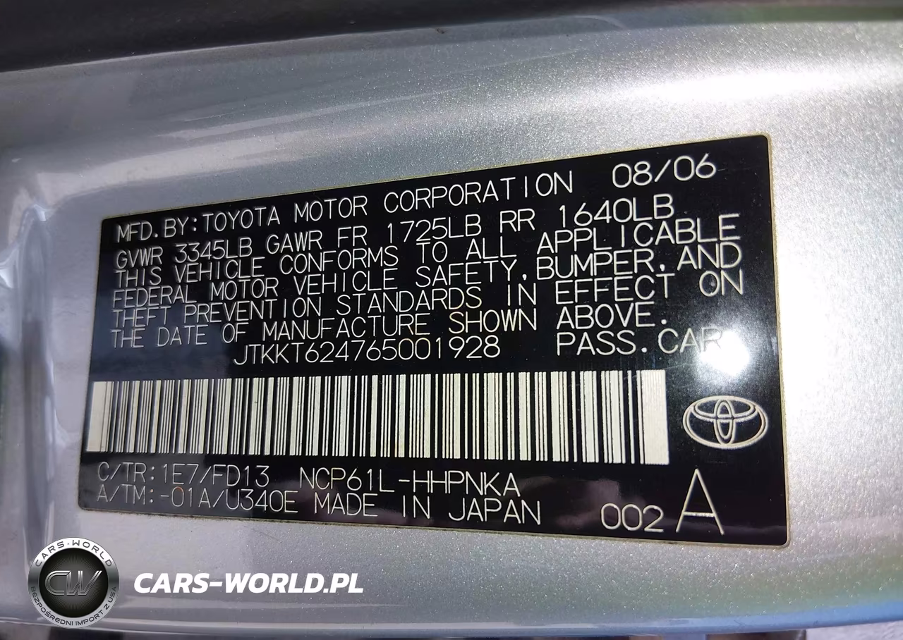 2006 Scion Xa VIN:JTKKT624765001928 - 9