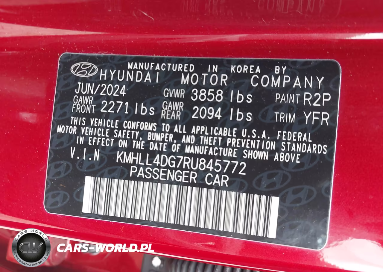 2024 Hyundai Elantra Se VIN:KMHLL4DG7RU845772 - 9