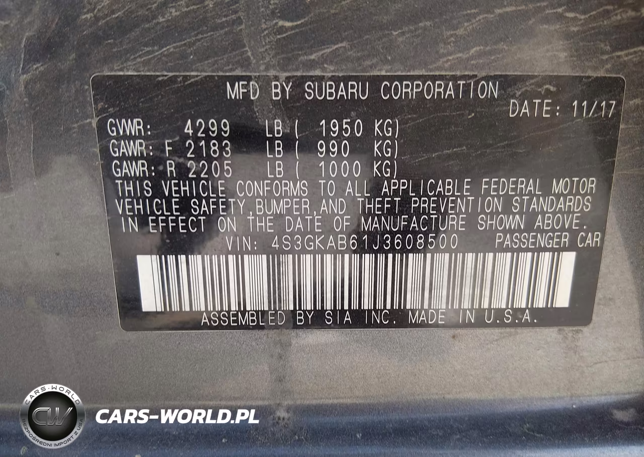 2018 Subaru Impreza 2.0I Premium VIN:4S3GKAB61J3608500 - 9