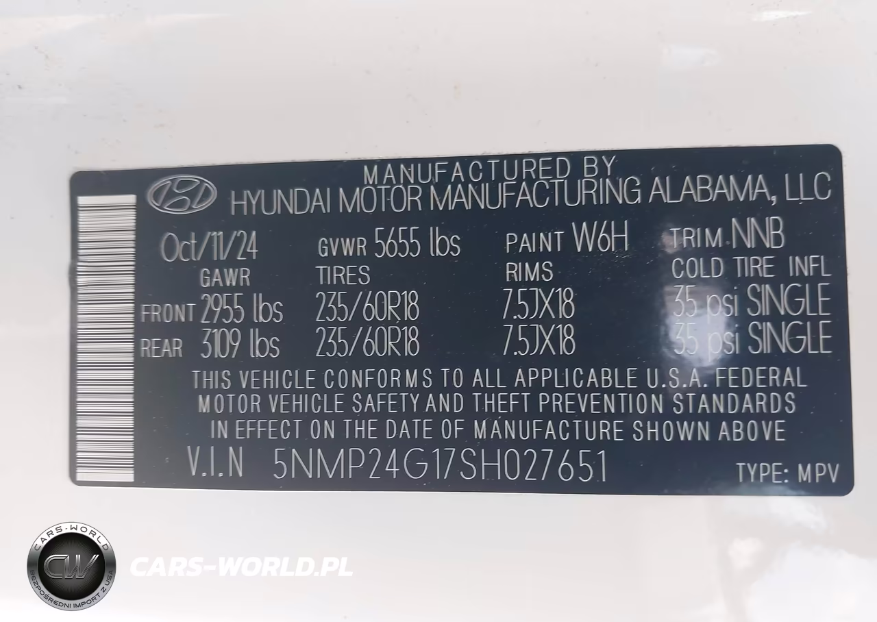 2025 Hyundai Santa Fe Hybrid Sel VIN:5NMP24G17SH027651 - 9