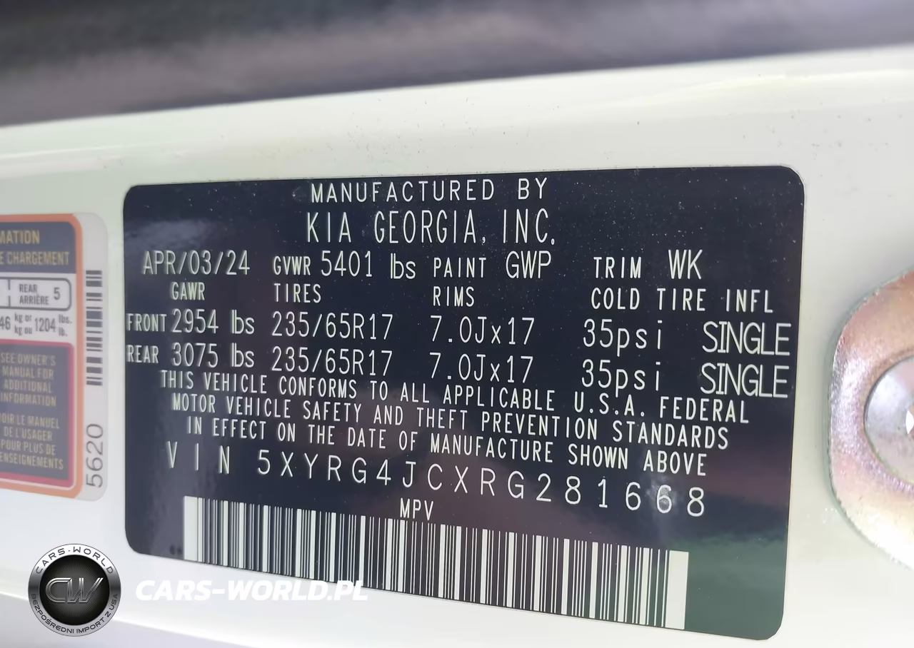 2024 Kia Sorento Lx VIN:5XYRG4JCXRG281668 - 9