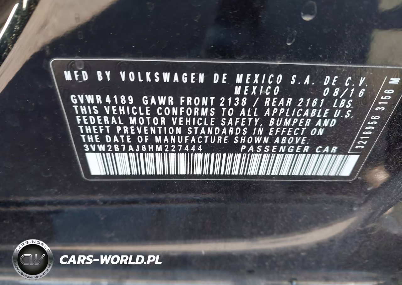 2017 Volkswagen Jetta 1.4T S VIN:3VW2B7AJ6HM227444 - 9