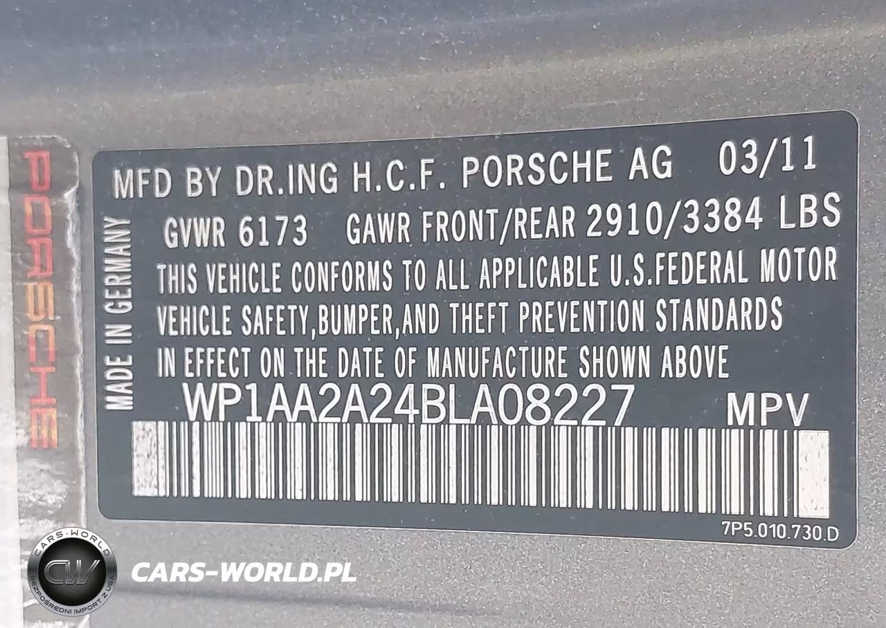 2011 Porsche Cayenne VIN:WP1AA2A24BLA08227 - 9
