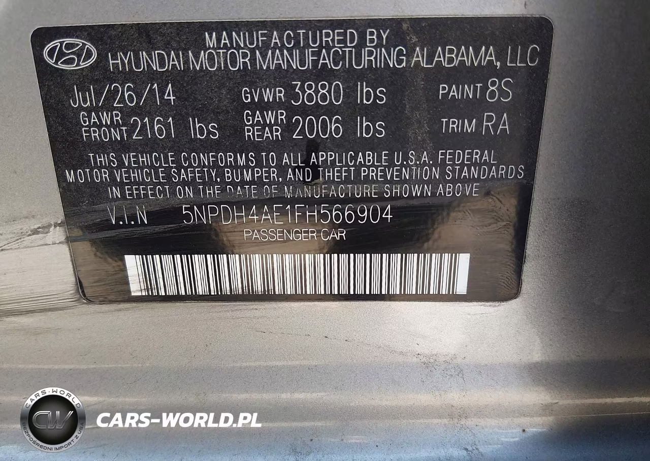 2015 Hyundai Elantra Se VIN:5NPDH4AE1FH566904 - 9