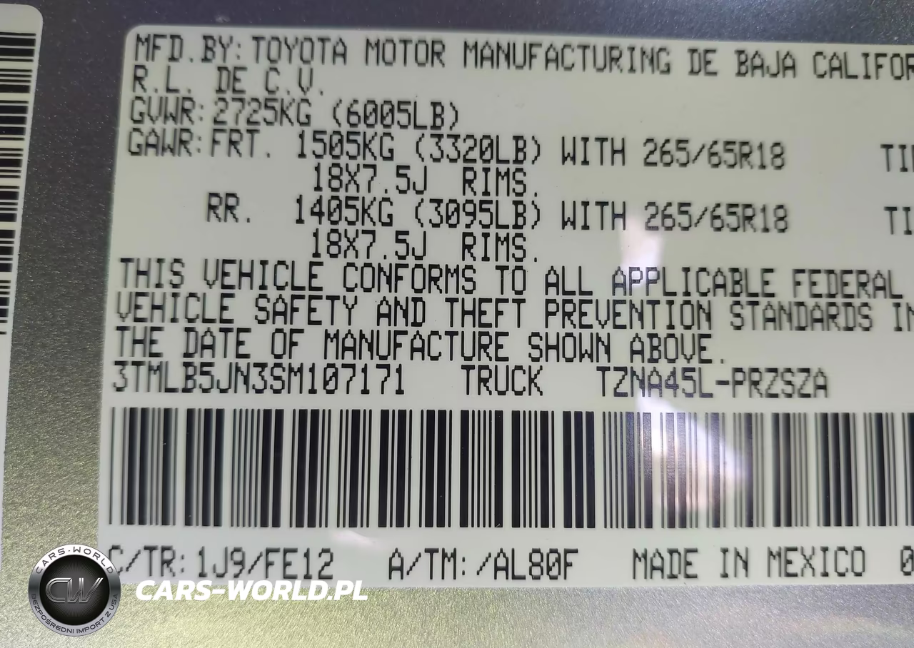 2025 Toyota Tacoma Trd Sport VIN:3TMLB5JN3SM107171 - 9