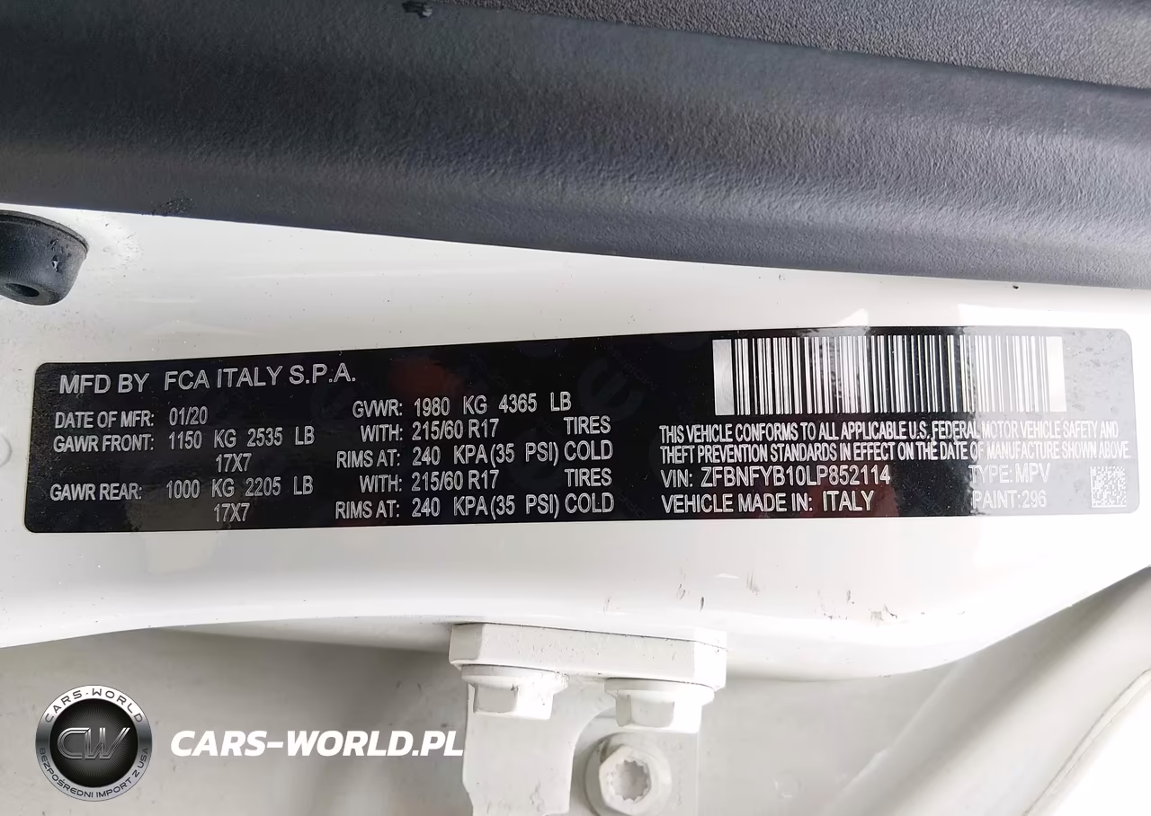 2020 Fiat 500X Trekking Awd VIN:ZFBNFYB10LP852114 - 9