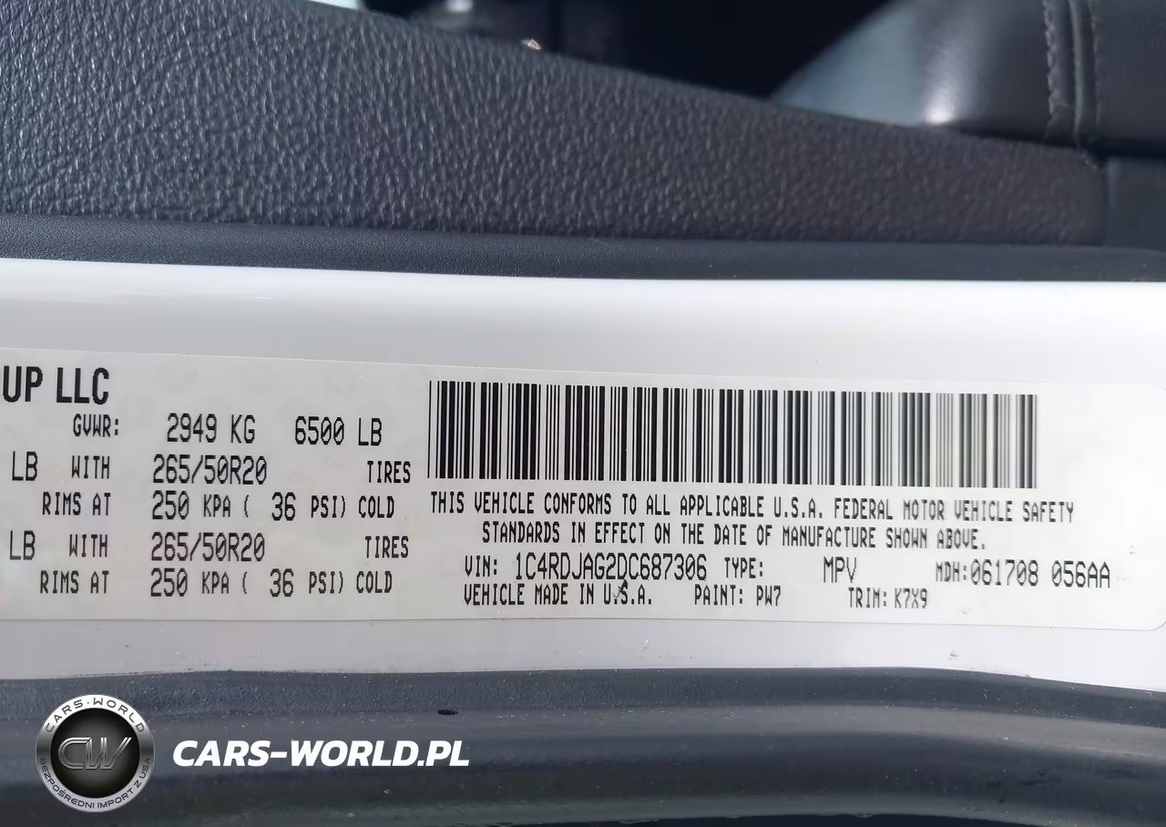 2013 Dodge Durango Sxt VIN:1C4RDJAG2DC687306 - 9