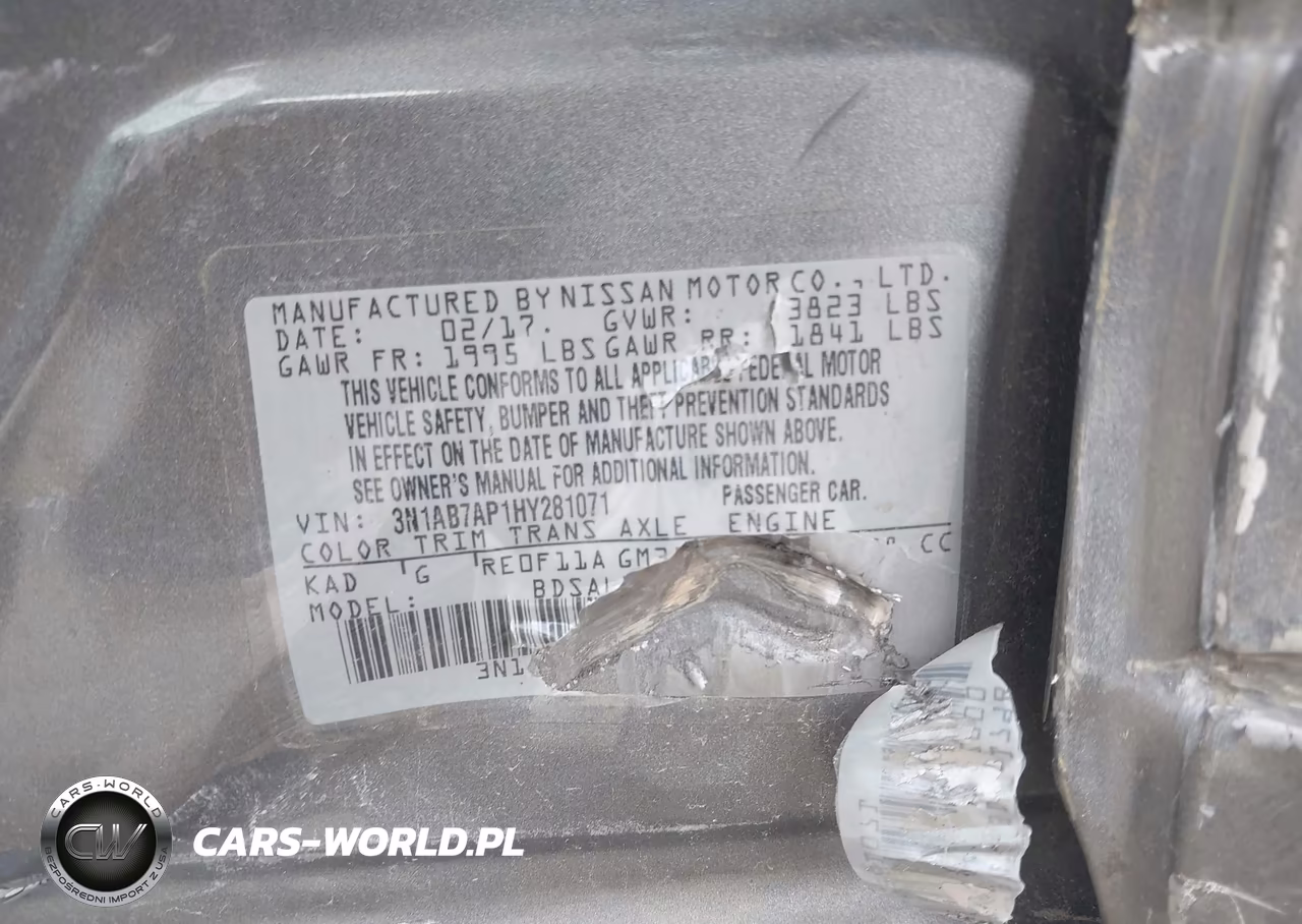 2017 Nissan Sentra S VIN:3N1AB7AP1HY281071 - 9