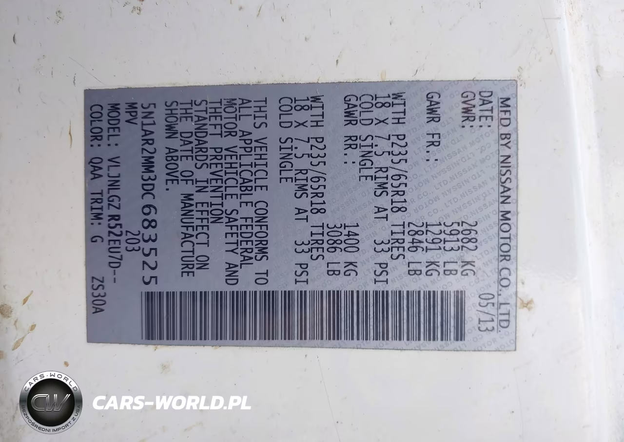 2013 Nissan Pathfinder Sl VIN:5N1AR2MM3DC683525 - 9