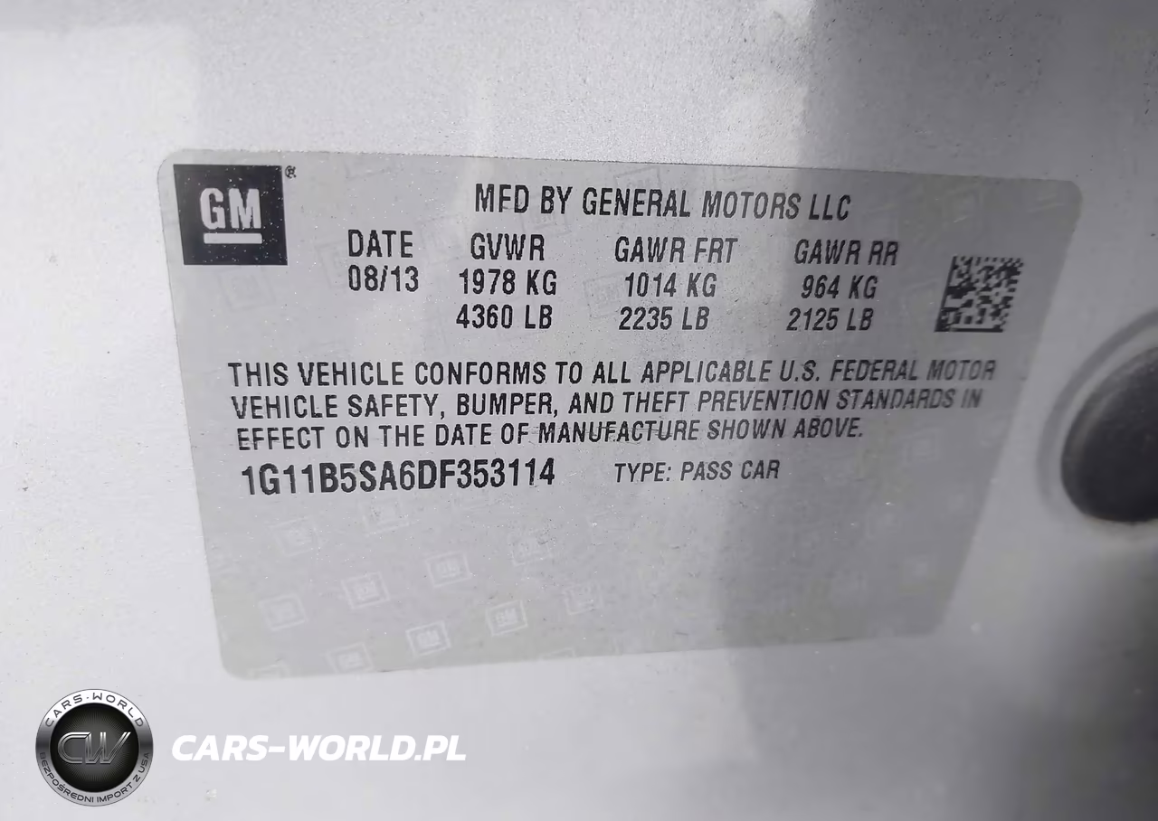 2013 Chevrolet Malibu 1Ls VIN:1G11B5SA6DF353114 - 9