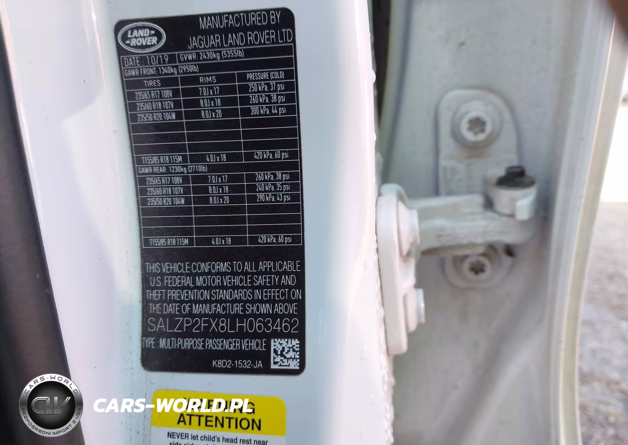 2020 Land Rover Range Rover Evoque Se VIN:SALZP2FX8LH063462 - 9