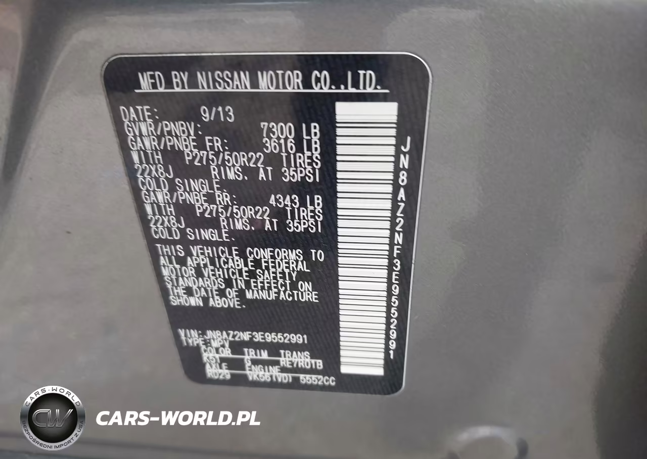 2014 Infiniti Qx80 VIN:JN8AZ2NF3E9552991 - 9