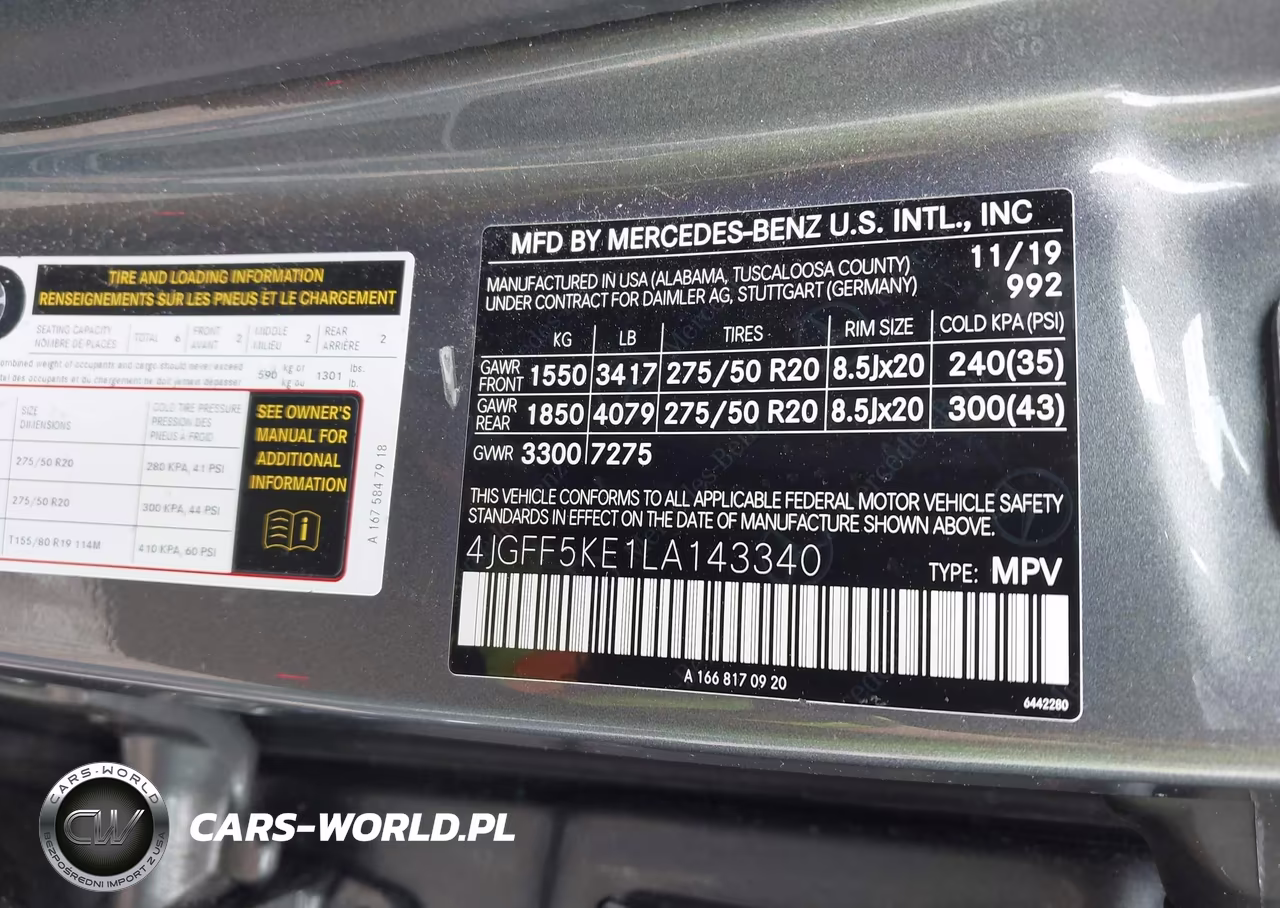 2020 Mercedes-Benz Gls 450 4Matic VIN:4JGFF5KE1LA143340 - 9