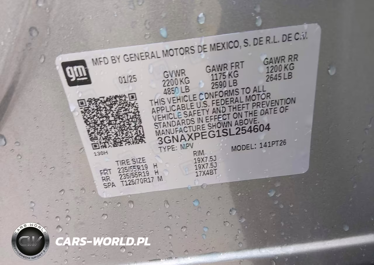 2025 Chevrolet Equinox Awd Lt VIN:3GNAXPEG1SL254604 - 9