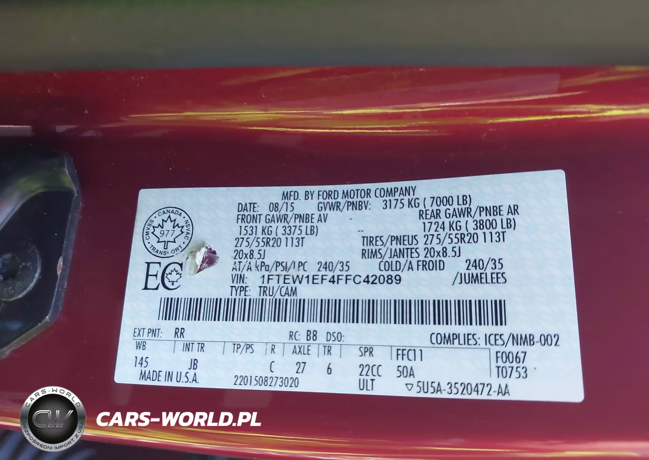 2015 Ford F-150 Xlt VIN:1FTEW1EF4FFC42089 - 9