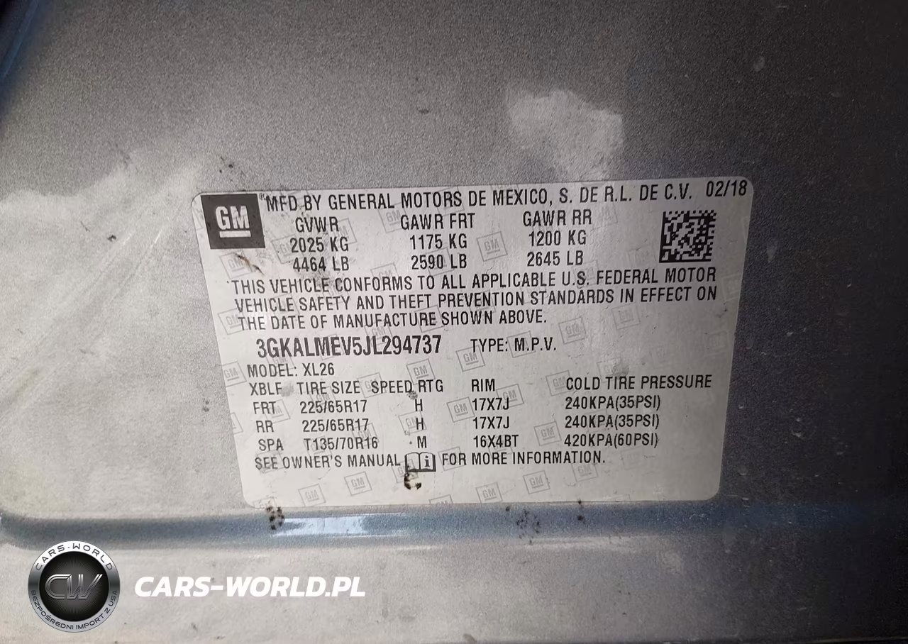 2018 GMC Terrain Sle VIN:3GKALMEV5JL294737 - 9