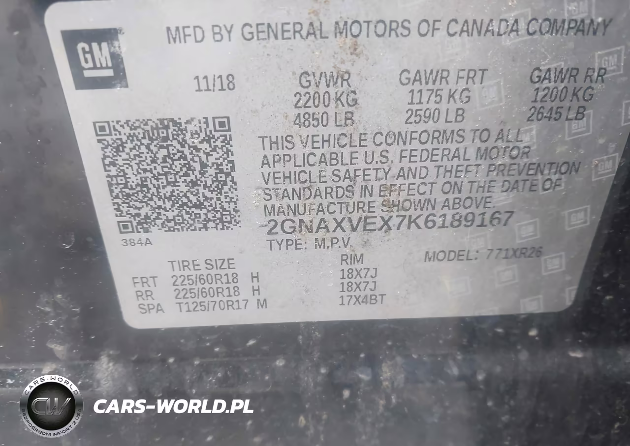 2019 Chevrolet Equinox Lt VIN:2GNAXVEX7K6189167 - 9