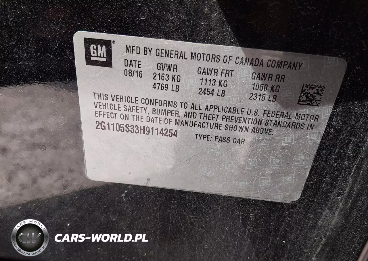 2017 Chevrolet Impala 1Lt VIN:2G1105S33H9114254 - 9