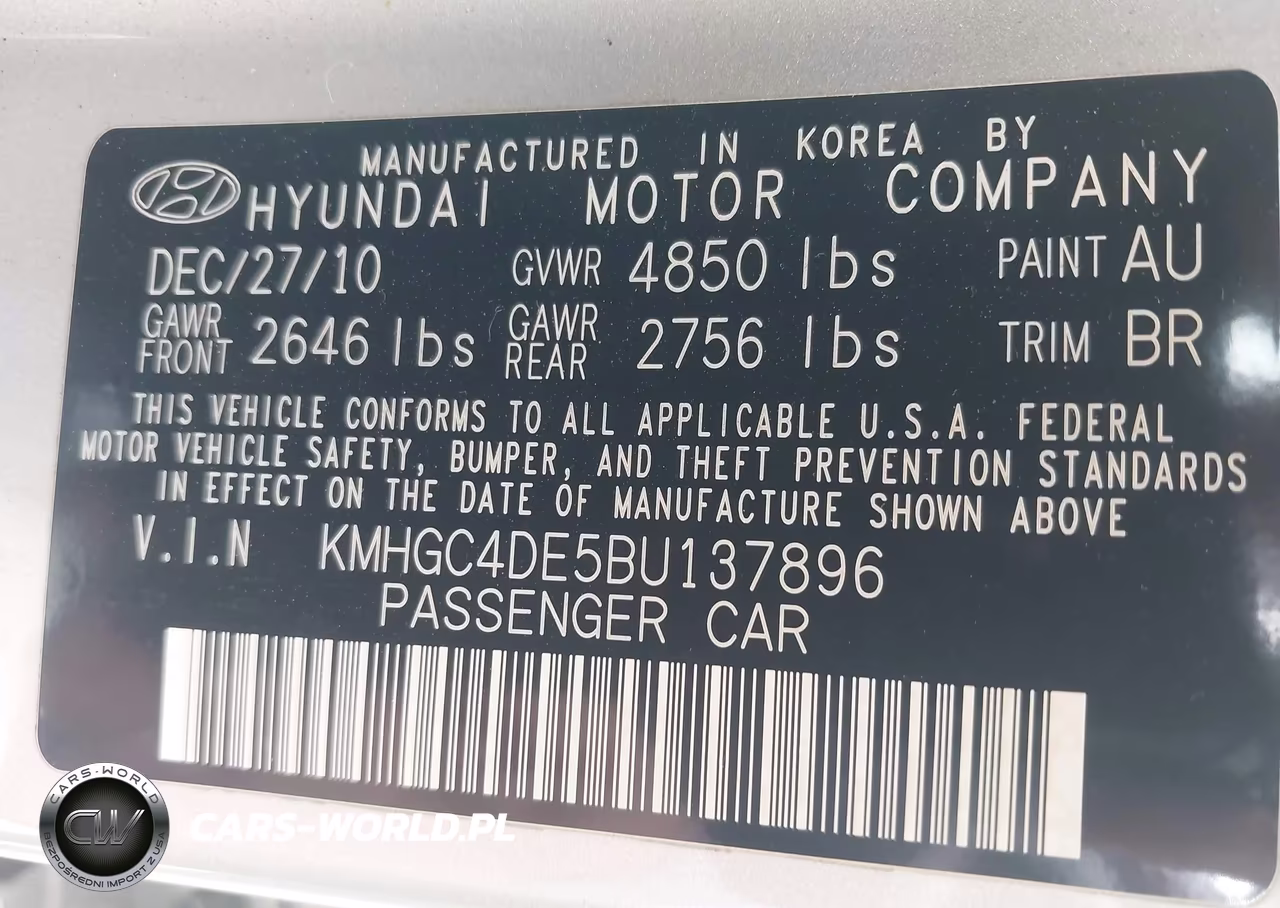 2011 Hyundai Genesis 3.8 VIN:KMHGC4DE5BU137896 - 9