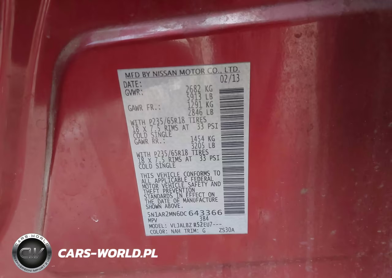 2013 Nissan Pathfinder S VIN:5N1AR2MN6DC643366 - 9