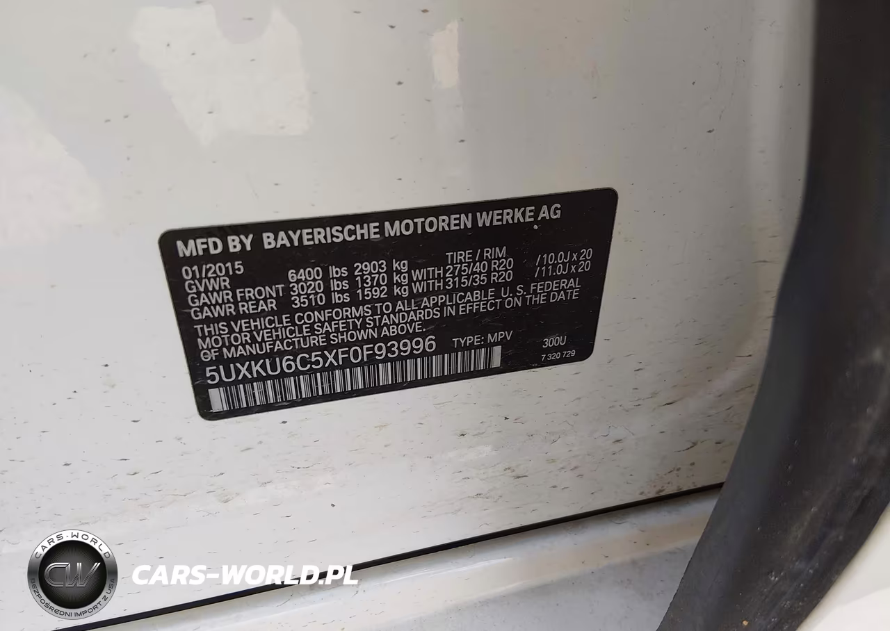 2015 BMW X6 xDrive50I VIN:5UXKU6C5XF0F93996 - 9