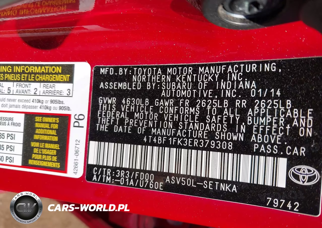 2014 Toyota Camry Le VIN:4T4BF1FK3ER379308 - 9