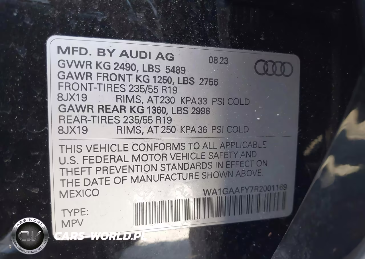 2024 Audi Q5 Premium 45 Tfsi S Line Quattro VIN:WA1GAAFY7R2001169 - 9