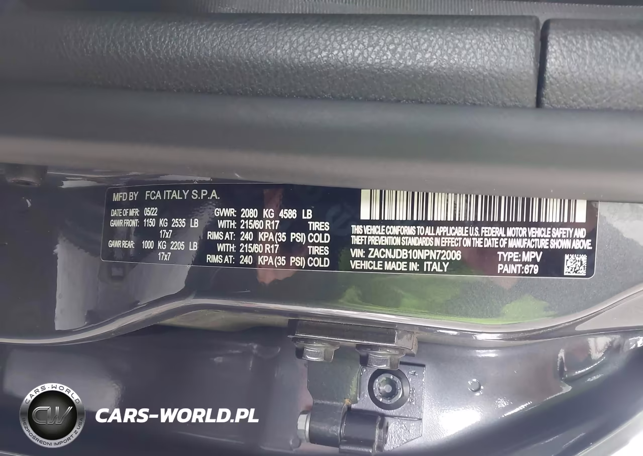 2022 Jeep Renegade Latitude 4X4 VIN:ZACNJDB10NPN72006 - 9