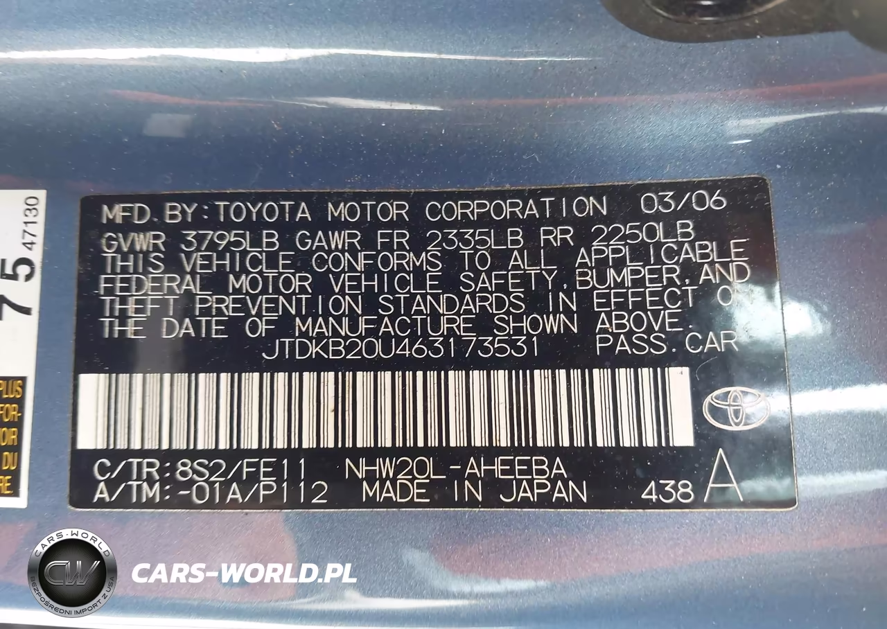 2006 Toyota Prius VIN:JTDKB20U463173531 - 9