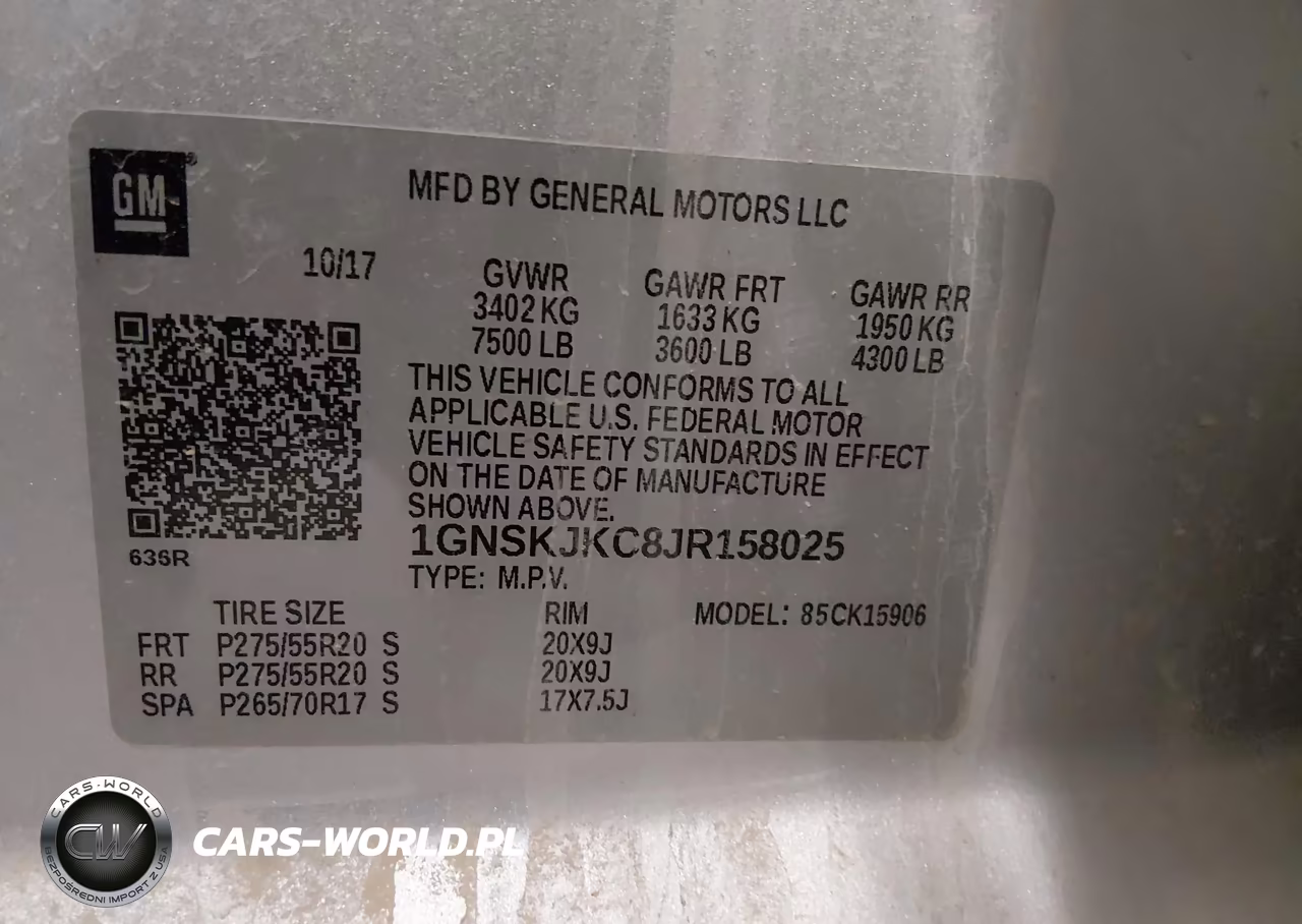 2018 Chevrolet Suburban Premier VIN:1GNSKJKC8JR158025 - 9