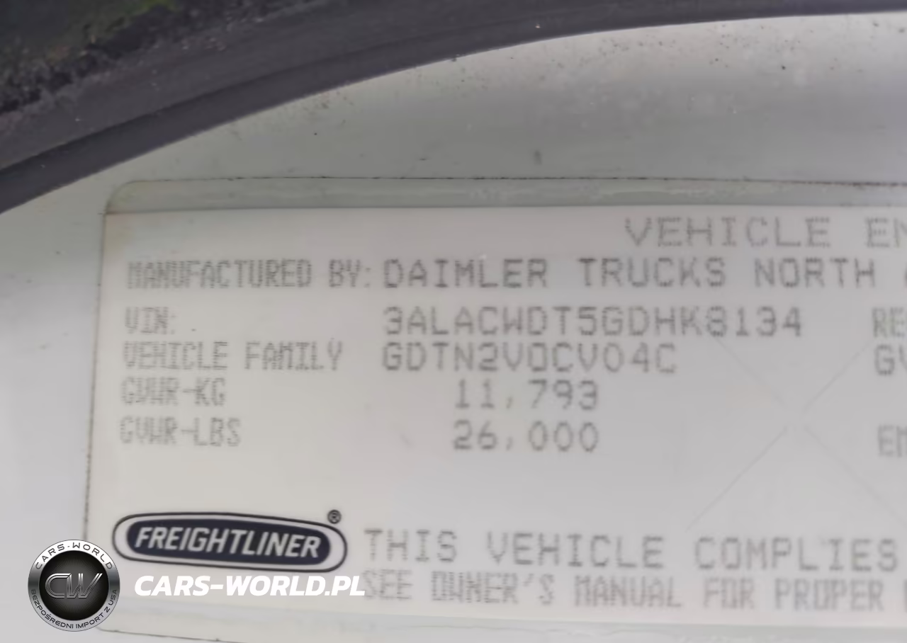 2016 Freightliner M2 106 Medium Duty VIN:3ALACWDT5GDHK8134 - 8