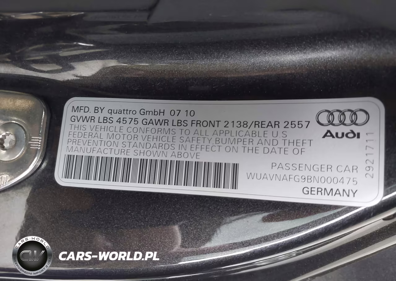 2011 Audi R8 5.2 VIN:WUAVNAFG9BN000475 - 9